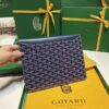 Replica Goyard Camond Pouch Dark Blue - designer handbag clone