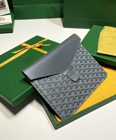 Replica Goyard Camond Pouch Grey