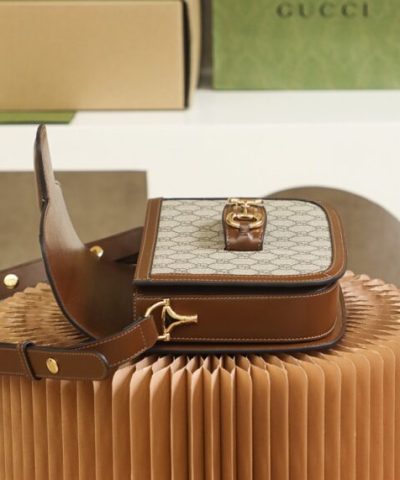 Replica Gucci Horsebit 1955 Classic Brown