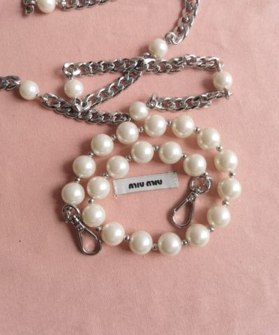 Replica Miu Miu Matelassé Pearl Pink