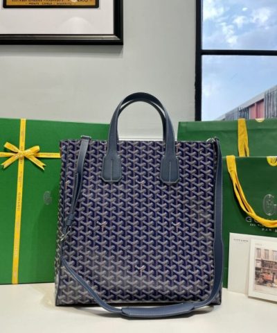 Replica Goyard Voltaire Dark Blue - premium superclone handbag
