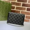 Replica Gucci Dionysus GG Chain Wallet Denim Black