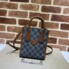Replica Gucci Ophidia Mini Tote Bag Blue Denim