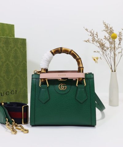 Replica Gucci Diana Small Tote Green - 1:1 premium replica handbag