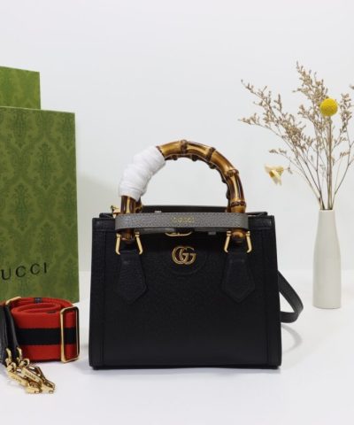 Replica Gucci Diana Small Tote Black - high-end replica designer purse