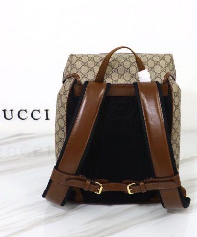 Replica Gucci Interlocking Double G Backpack Beige