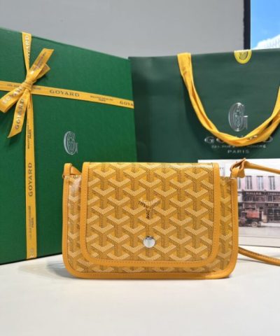 Replica Goyard Plumet Pocket Wallet Yellow - elite factory replica handbag