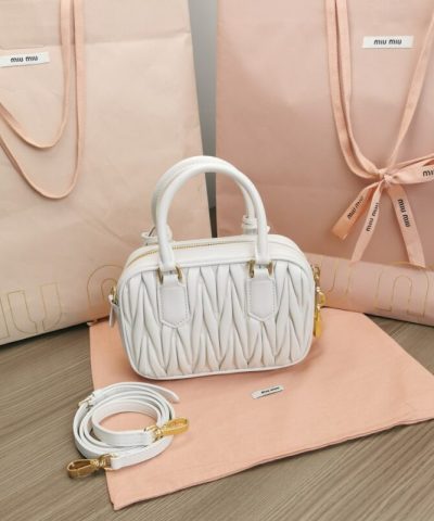 Replica Miu Miu Arcadie Small White - premium superclone handbag