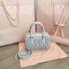 Replica Miu Miu Arcadie Small Light Blue - top-grade luxury bag dupe