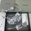 Replica Balenciaga Le Cagole Graffiti White