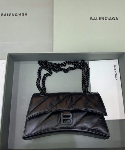 Replica Balenciaga Crush Small Full Black