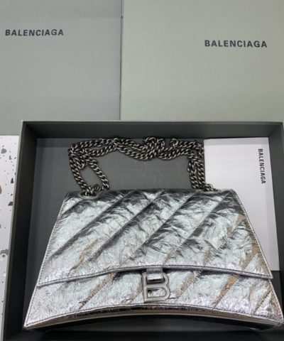 Replica Balenciaga Crush Large Silver