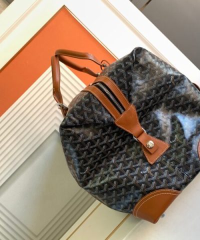 Replica Goyard Bowling 55 Bag Brown