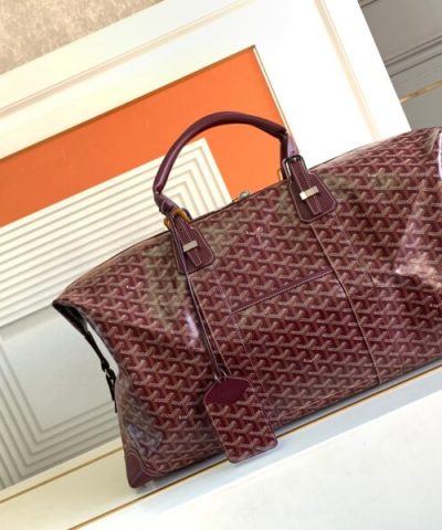 Replica Goyard Bowling 55 Bag Bordeaux - top-grade luxury bag dupe