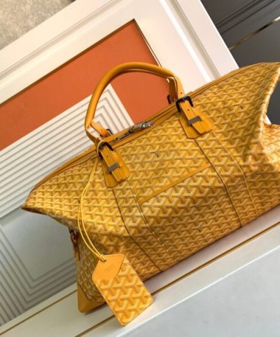 Replica Goyard Bowling 55 Bag Yellow