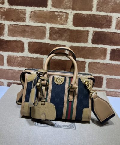 Replica Gucci Bauletto Top Handle Brown - high-end replica designer purse