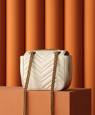 Replica Gucci GG Marmont Square Beige - designer handbag clone