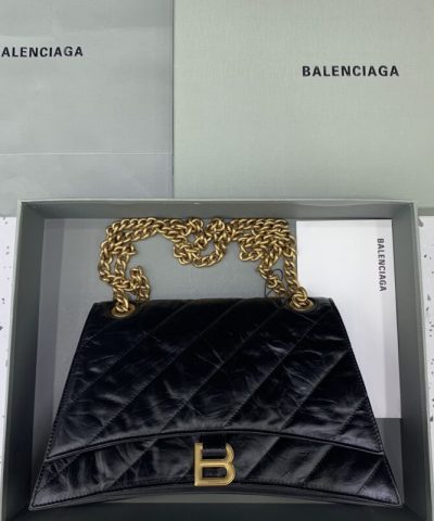 Replica Balenciaga Crush Large Black 2.0