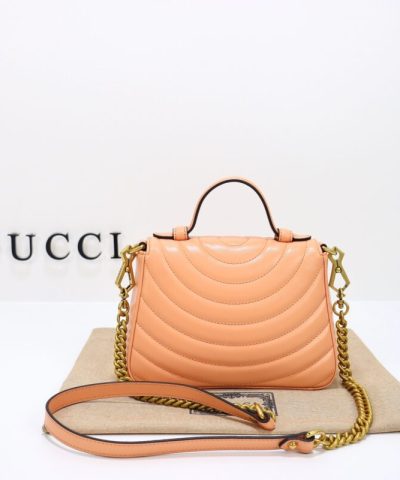 Replica Gucci GG Marmont Top Handle Apricot
