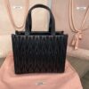Replica Miu Miu Matelassé Tote Black - top-grade luxury bag dupe