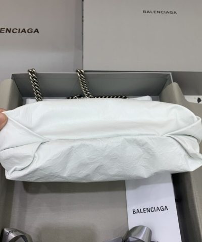 Replica Balenciaga Crush Small Tote White - elite factory replica handbag