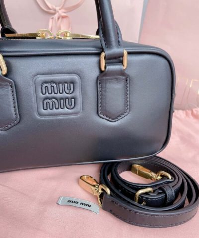Replica Miu Miu Arcadie Small Full Black - 1:1 premium replica handbag
