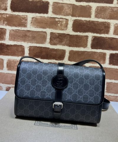 Replica Gucci GG Messenger Black Canvas - high-quality designer bag dupe