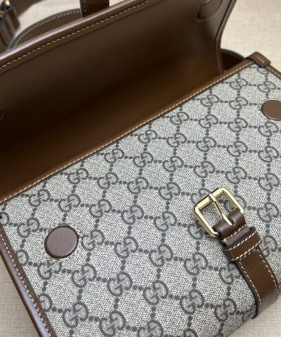Replica Gucci GG Messenger Beige Canvas - 1:1 premium replica handbag