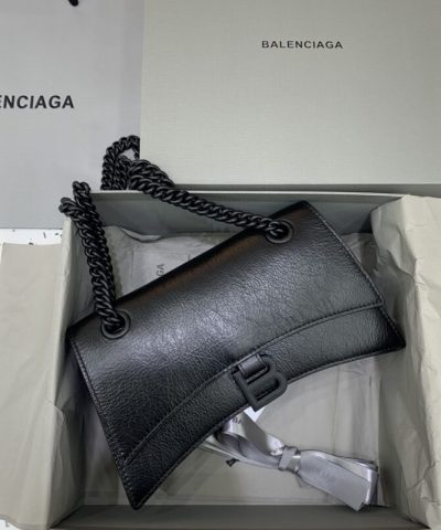Replica Balenciaga Crush Small Full Black 2.0 - high-quality designer bag dupe