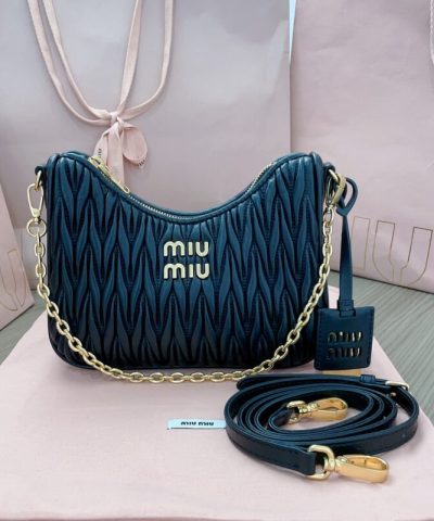 Replica Miu Miu Matelassé Black
