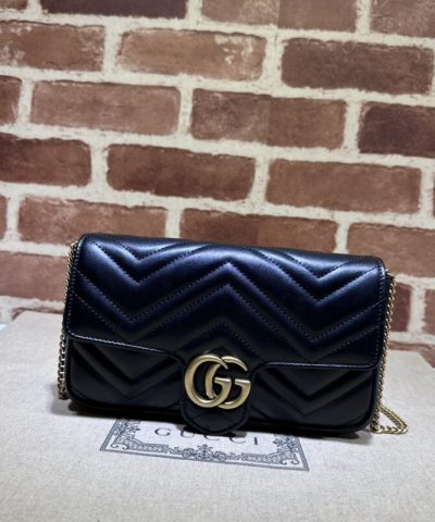 Replica Gucci Matelassé Mini Black - high-end replica designer purse