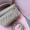Replica Miu Miu Cosmetic Bag Beige