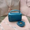 Replica Miu Miu Cosmetic Bag Blue - affordable luxury replica bag