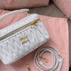 Replica Miu Miu Cosmetic Bag White
