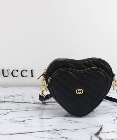 Replica Gucci Interlocking G Mini Heart Black