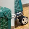 Replica Goyard Bourget Travel Suitcase Green
