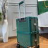 Replica Goyard Bourget Travel Suitcase Green - 1:1 premium replica handbag