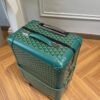 Replica Goyard Bourget Travel Suitcase Green