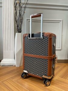 Replica Goyard Bourget Travel Suitcase Brown