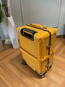 Replica Goyard Bourget Travel Suitcase Yellow
