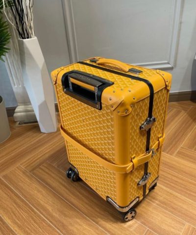 Replica Goyard Bourget Travel Suitcase Yellow