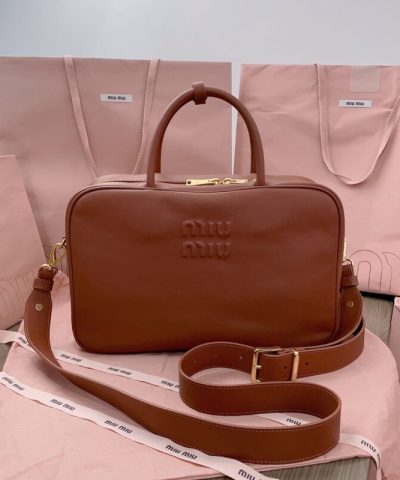 Replica Miu Miu Arcadie Brown - elite factory replica handbag