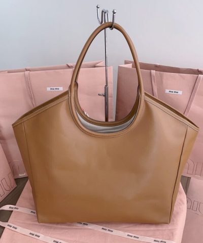 Replica Miu Miu Ivy Tote Brown