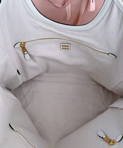 Replica Miu Miu Ivy Tote White