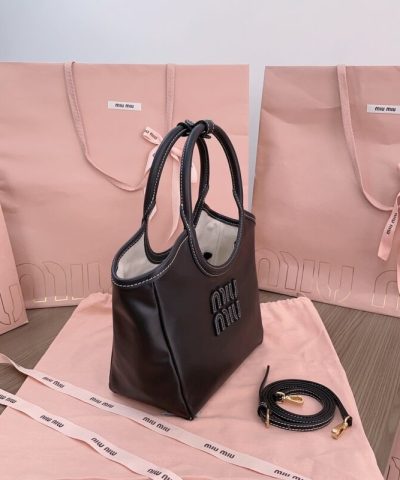 Replica Miu Miu Ivy Small Tote Black