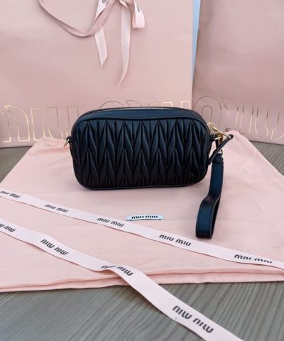 Replica Miu Miu Clutch Black - affordable luxury replica bag