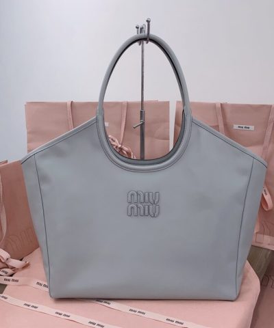Replica Miu Miu Ivy Tote Grey - designer handbag clone