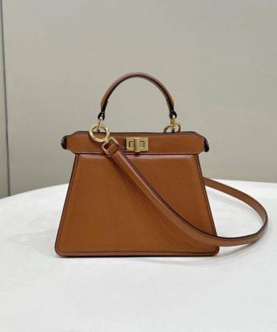 Replica Fendi Peekaboo Mini Brown