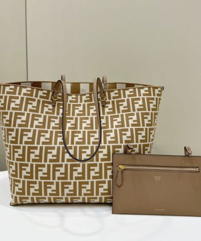 Replica Fendi Two Side Small Tote Beige