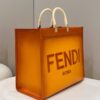 Replica Fendi Peekaboo Tote Orange - high-end replica designer purse